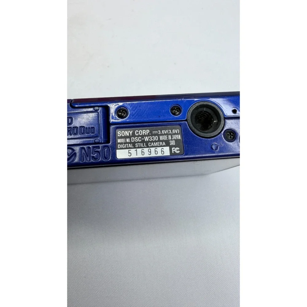 Sony Cyber-shot DSC-W330 14.1MP Blue Digital Camera Carl Zeiss Tested